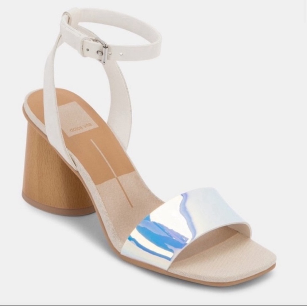 Dolce Vita Hazel Iridescent Block Heel Sandals